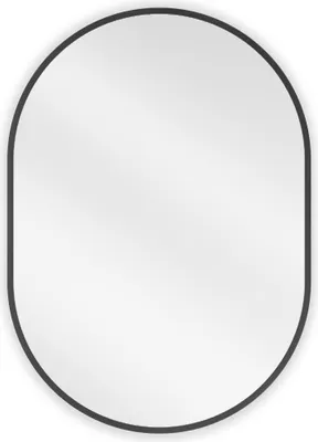 Obrázok produktu pre Mexen Loft oválne kúpeľňové zrkadlo 70 x 50 cm, čierny rám - 9851-070-050-000-70