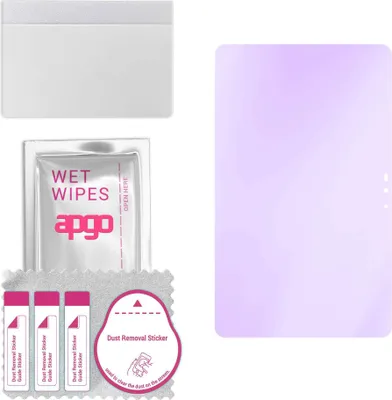Produktbild von apgo Hybrid Schutzglas, kompatibel mit Doogee T20, Anti-Blue, 9H Härte, toller Ersatz für Hartglas, kratzfester Displayschutzglas, Displayschutz, Full Glue