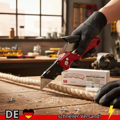 Produktbild von T TOVIA Klappmesser Austauschbares Allzweckmesser für Kabelkartons Kartons