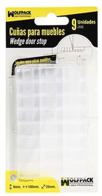 Produktbild von Möbelkeile verstellbar - 9 Stück transparente Keile zum Nivellieren und Unterstützen von Möbeln