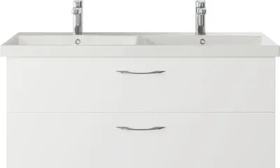 Produktbild von pelipal Waschtischunterschrank Xpressline 4035 BxHxT 116 x 48,2 x 43,5 cm Frontfarbe weiß glänzend 4035.151101
