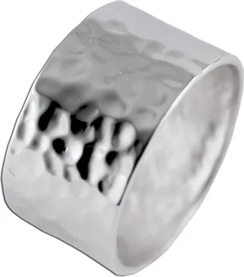 Produktbild von Damenring Sterling Silber 925 Hammerschlag Optik 20