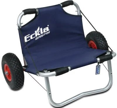 Produktbild von ECKLA - EXPEDITION 260, der Bootswagen / Kanuwagen mit Sitz für Mehrtagestouren, Luftrad Ø 260 mm, silber eloxiert, Aluachse