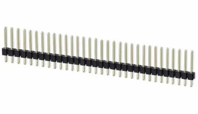 Produktbild von Stiftleiste, 1 x 32, 2,54 mm, gerade, 0,8µ Au (Gold), 5 Stück