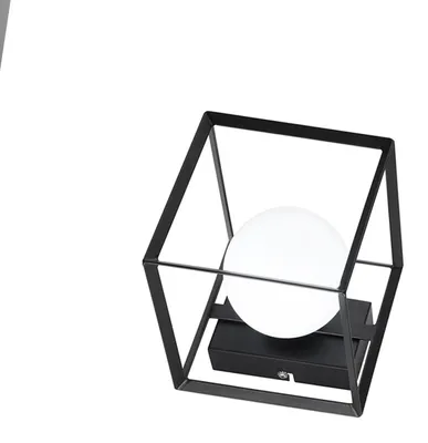 Immagine prodotto di Lampada Da Scrivania Contemporanea Cube Metallo Nero 1 Luce G9