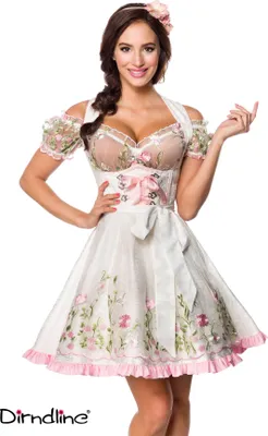 Produktbild von Dirndline - Mini - Brokat - Dirndl inkl Spitzenbluse -