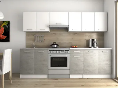 Obrázek produktu pro Kuchyňská linka LUIZA 260x200 - Bílá + beton