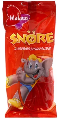 Produktbild von Malaco Snöre Jordbær 94g