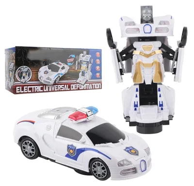 Zdjęcie produktu dla Elektryczny samochód wyścigowy RC dla dzieci 2 w 1 – model-robot z funkcją transformacji i podświetleniem