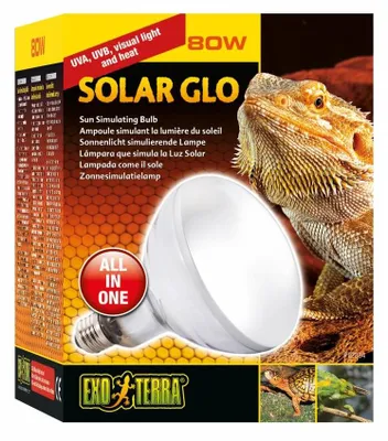 Productafbeelding van Exo Terra Solar Glo Warmte- en UVB-lamp – Volledig spectrum verlichting met UVA, UVB en warmte 80W