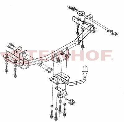 Produktbild von Z547398 Anhängerkupplung passend für OPEL Corsa C 10/2000-2006 starr