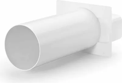 Zdjęcie produktu dla Naber COMPAIR System Ø 150 150 Króciec przyłącza ściennego 2 biały