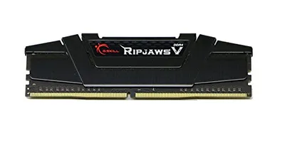 Produktbild von DIMM 64 GB DDR4-3200 (4x 16 GB) Quad-Kit (schwarz, F4-3200C16Q-64GVK, Ripjaws V, INTEL XMP)