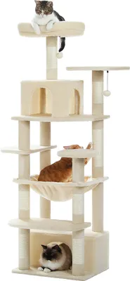 Produktbild von PAWZ Road Kratzbaum Grosse Katzen Stabil, 184 cm Beige