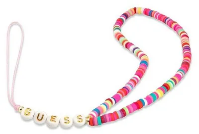 Image de Guess Pendentif Gustgmpp Phone Strap Multicolore Rose/Multicolore Rose Heishi Beads