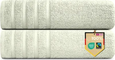 Produktbild von 2er Set Saunatücher Plain hellgrün 90x200 : Hellgrün : 90x200