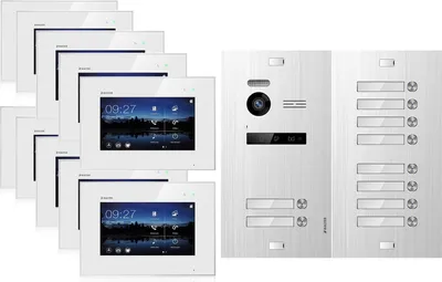 Produktbild von Video Türsprechanlage für 10 Familienhaus, 10x Monitore, Balter EVO