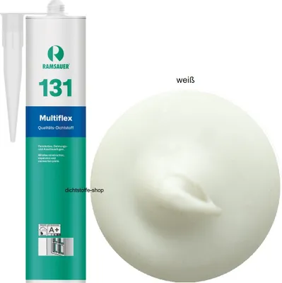 Produktbild von Ramsauer 131 Multiflex 1K Silikon Dichtstoff 310ml Kartusche weiß