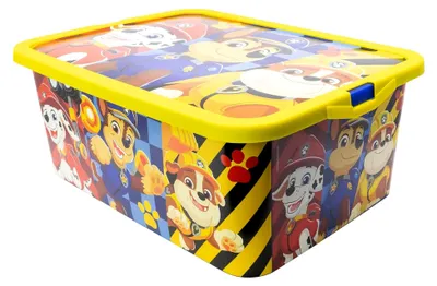Produktbild von Kunststoffbox mit Klickverschluss, 13 Liter, Paw Patrol