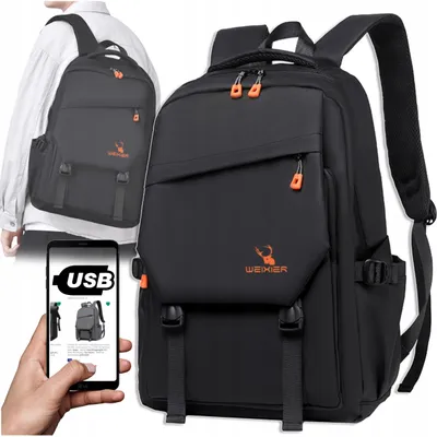 Produktbild von Großer verstärkter wasserdichter Laptop-Rucksack für Herren