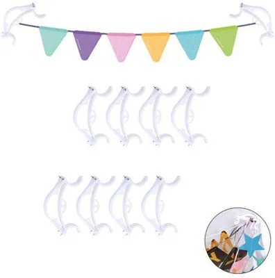 Produktbild von 8 Stück Haken für Slingerketten - Slingerkettenhaken - Dekoration - Bastelzubehör - Verjährungsgeschenk