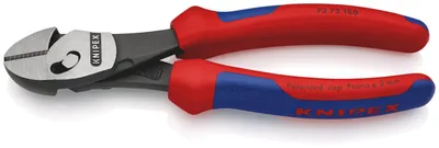 Produktbild von Knipex Kraftseitenschneider Länge 180mm schneidet nochmal 50% leichter mit 2K.-Hüllen - 73 72 180