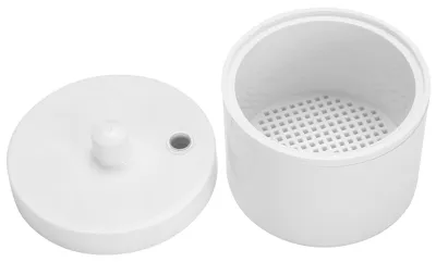 Image de Boîte de désinfection ronde, stérilisateur, récipient de nettoyage pour les outils métalliques de stylisme des ongles et les accessoires de manucure