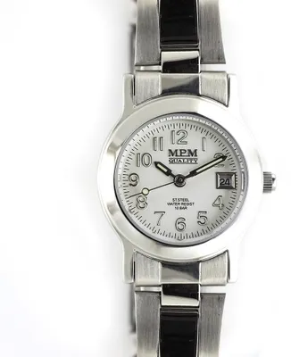 Produktbild von MPM-Quality Damenuhr Edelstahl Ø 25 mm Leuchtzeiger, silber