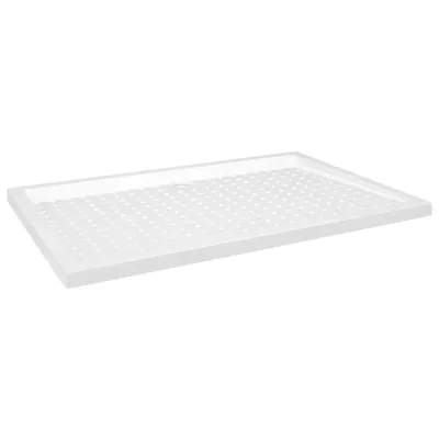 Image de vidaXL Receveur de douche antidérapant blanc 80x120x4 cm ABS