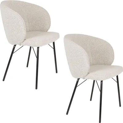 Produktbild von Housecraft Living Joa Esszimmerstühl mit Armlehne Beige - 2 er Set