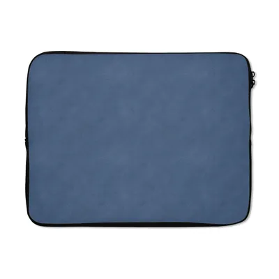 Produktbild von MuchoWow® Laptop Hülle 17 Zoll Laptoptasche Leder - Blau - Tierhaut - Zipper - Schutzabdeckung