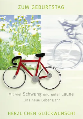 Produktbild von Geburtstag  Glückwunschkarte im Format 115x17cm mit Umschlag