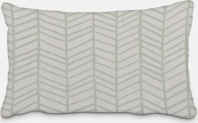 Produktbild von SCHÖNER LEBEN. Kissenhülle Fischgrätmuster abstrakt weiß mint Größe 60x80cm (HxB) 60x80cm (HxB) Größe