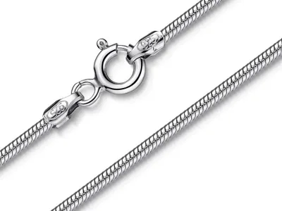 Produktbild von SILBERKETTEN STORE Schlangenkette 1,6mm - 925 Silber, Länge wählbar von 38-120cm - 45cm