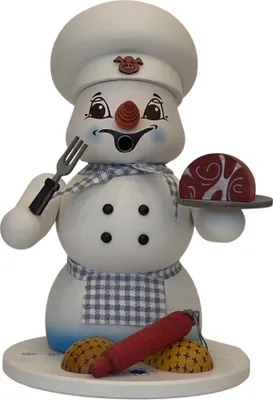 Produktbild von Kuhnert Erzgebirge Schneemann Räuchermann,-männchen 20 cm Fleischer