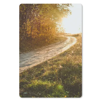 Produktbild von MuchoWow® Mauspad Mousepad Weg - Natur - Baum 18x27 cm - Mousepads - Maus Mat - Pad - Mausunterlage