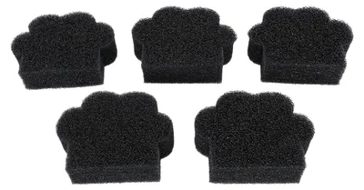 Image de Kit de 5 éponges anti-peluches pour le linge – éponges réutilisables pour machine à laver, filtres à cheveux pour vêtements secs et mouillés, accessoires pour enlever les peluches