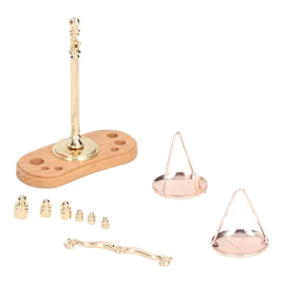 Zdjęcie produktu dla Wagi do domków dla lalek, miniaturowe wagi do domków dla lalek, miniaturowe wagi do domków dla lalek, zabawki, miniaturowe akcesoria do domków dla lalek, dekoracje do domków dla lalek