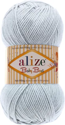 100g Strickgarn ALIZE Baby Best 224 winter sky Babywolle