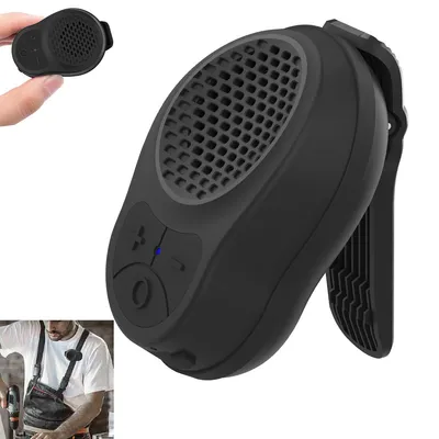 Produktbild von Tragbarer Bluetooth-Lautsprecher zum Anclipsen, Bluetooth Speaker, wasserdichter mit Mikrofon für Training und Laufen, bis zu 24 Stunden