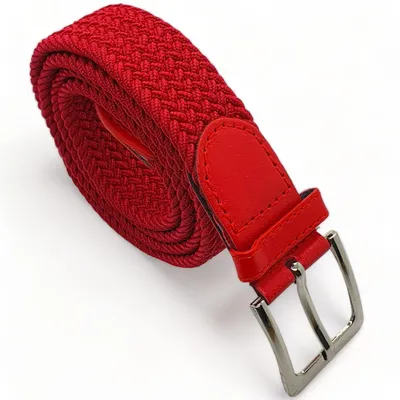 Obrázek produktu pro Elastický opasek - Pletený opasek - Pletený opasek - 110 / červená