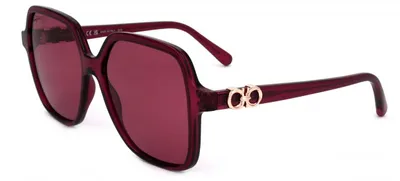 Produktbild von Ferragamo SF1083S Transparent burgundy 57/15/140 Damen Sonnenbrillen