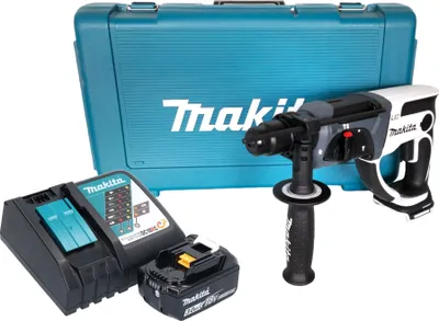 Produktbild von Makita DHR 202 RF1W Akku Bohrhammer 18 V 20 mm 2,0 J weiß + 1x Akku 3,0 Ah + Ladegerät + Koffer