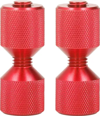 Zdjęcie produktu dla 2szt Kołek wyrównujący kołnierza Anodowane aluminium 1-1/8 cala Kołki z podwójnym otworem do kołnierzy 0,5 do 14 cali 150 funtów czerwony zestaw