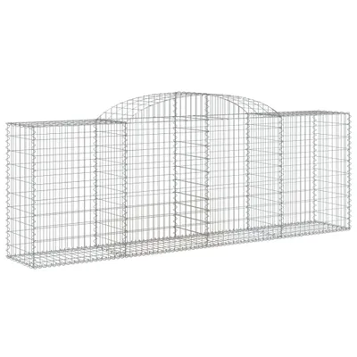 Obrázok produktu pre vidaXL Gabión s vysokým oblúkom 300x50x100/120 cm Pozinkované železo