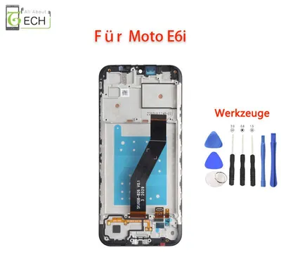 Produktbild von Für Motorola Moto E6i XT2053-5 LCD Display mit Rahmen Bildschirm Touchscreen