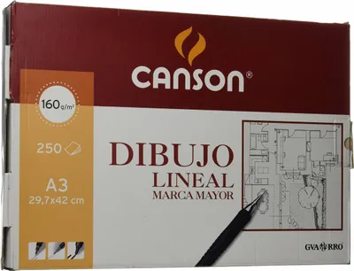 Produktbild von Canson Basik Zeichnungspapier Weiß A3 250 Blatt