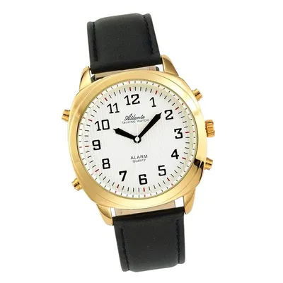 Imagen del producto de Reloj de pulsera de cuarzo "Atlanta" con función de alarma, repetición y señal horaria opcional; modelo 8908-9