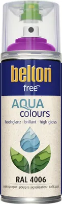 Produktbild von belton free Lackspray AQUAcolours 400 ml verkehrspurpur hochglanz