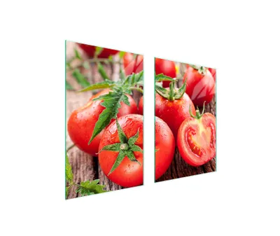 Obrázek produktu pro Skleněná Ochranná Deska Do Kuchyně 65X52 Tomates